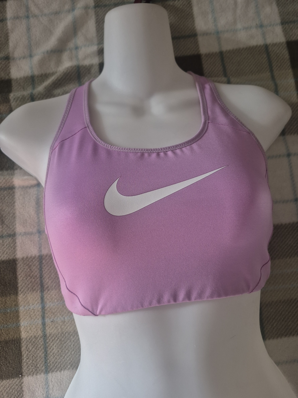 Nike Women's Pink Sports Bra - Supportive Racerback